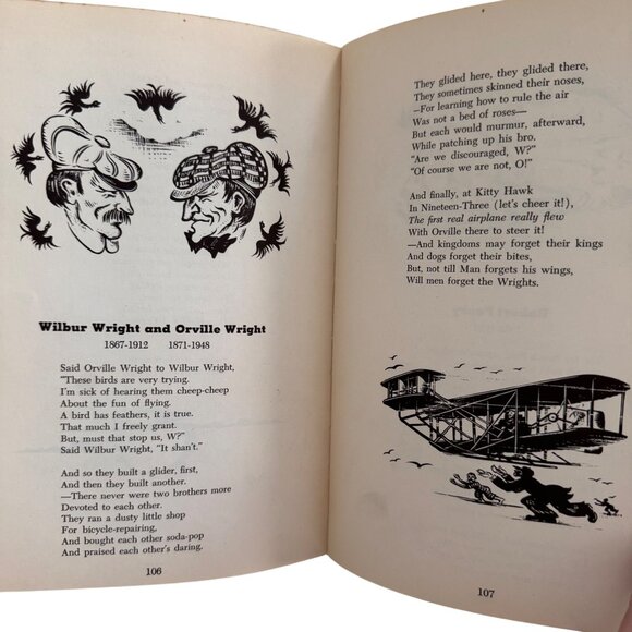 A Book Of Americans By Rosemary & Stephen Vincent Benét 1933 Historical Poetry - Picture 16 of 16